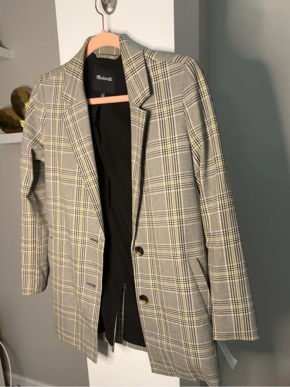 Madewell Plaid Two-Button Blazer Jacket XS